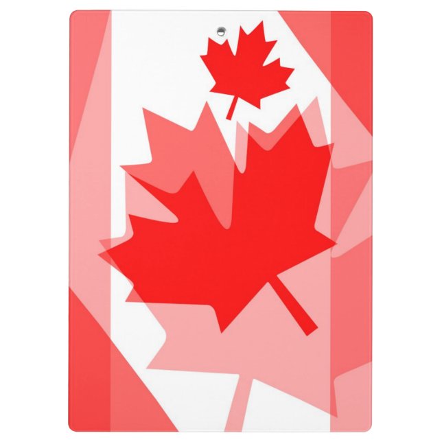 Canadian Maple Leaf Layered Style CANADA Klemmbrett (Rückseite)