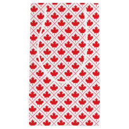 Canadian Maple Leaf Red and White Diamond Design Kleine Geschenktüte