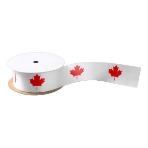 Canadian Maple Leaf Ribbon, Kanada Satinband