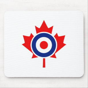 Canadian Maple Leaf Roundel Graphic Mousepad