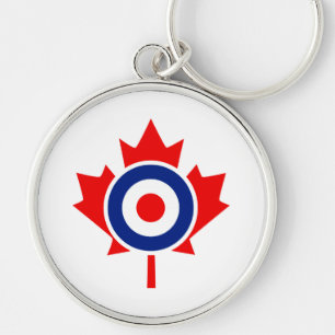 Canadian Maple Leaf Roundel Graphic Schlüsselanhänger