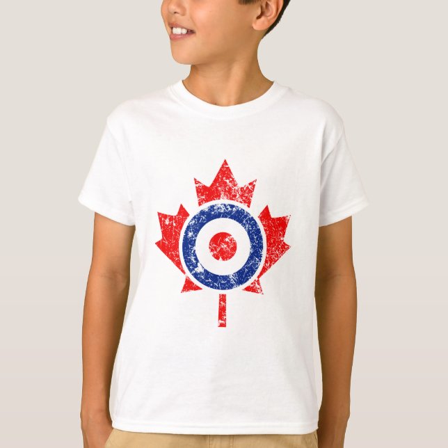 Canadian Maple Leaf Roundel Grunge Mod CANADA T-Shirt (Vorderseite)