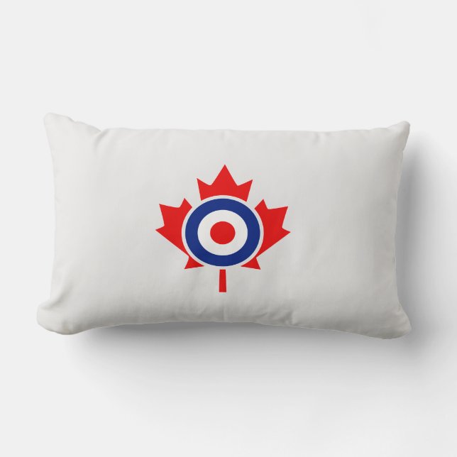 Canadian Maple Leaf Roundel Mod Abzeichen Lendenkissen (Vorderseite)