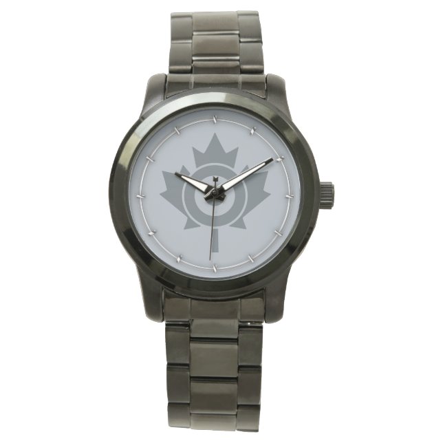 Canadian Maple Leaf Roundel Mod CANADA Armbanduhr (Vorderseite)