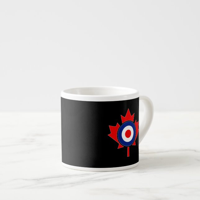 Canadian Maple Leaf Roundel Mod CANADA Espressotasse (Vorderseite Rechts)