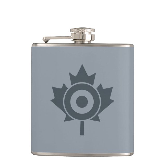 Canadian Maple Leaf Roundel Mod CANADA Flachmann (Vorderseite)