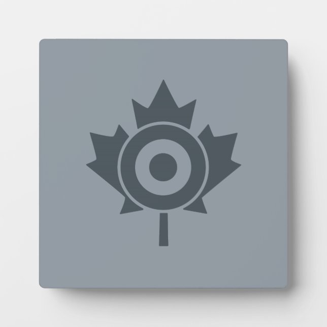 Canadian Maple Leaf Roundel Mod CANADA Fotoplatte (Vorderseite)