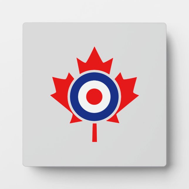 Canadian Maple Leaf Roundel Mod CANADA Fotoplatte (Vorderseite)