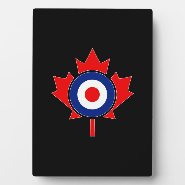 Canadian Maple Leaf Roundel Mod CANADA Fotoplatte (Vorderseite)