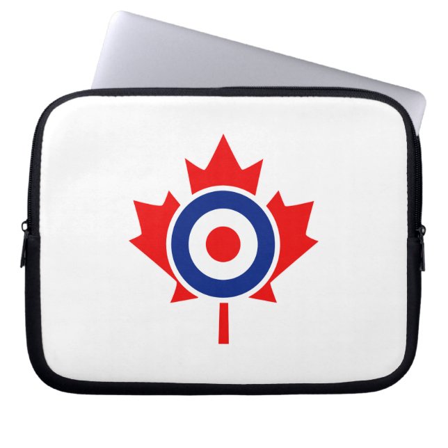 Canadian Maple Leaf Roundel Mod CANADA Laptopschutzhülle (Vorderseite)