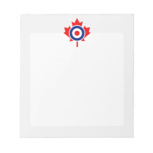 Canadian Maple Leaf Roundel Mod CANADA Notizblock