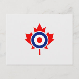 Canadian Maple Leaf Roundel Mod CANADA Postkarte
