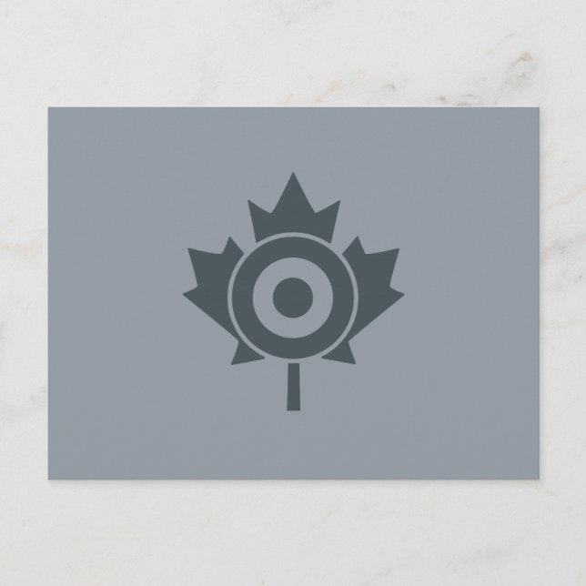 Canadian Maple Leaf Roundel Mod CANADA Postkarte (Vorderseite)