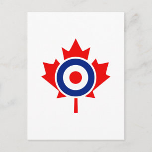 Canadian Maple Leaf Roundel Mod CANADA Postkarte