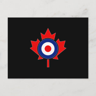 Canadian Maple Leaf Roundel Mod CANADA Postkarte