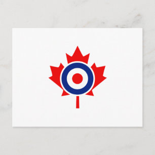 Canadian Maple Leaf Roundel Mod CANADA Postkarte