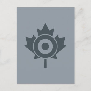 Canadian Maple Leaf Roundel Mod CANADA Postkarte