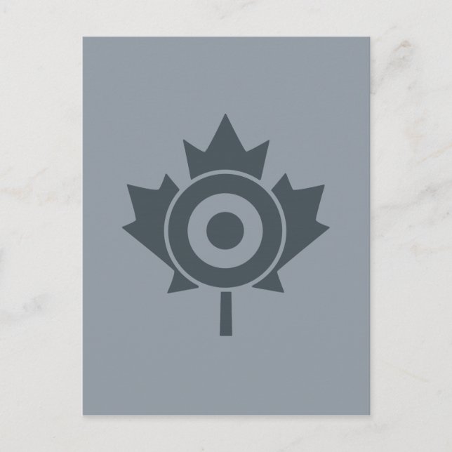 Canadian Maple Leaf Roundel Mod CANADA Postkarte (Vorderseite)