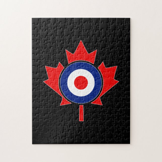 Canadian Maple Leaf Roundel Mod CANADA Puzzle (Vertikal)