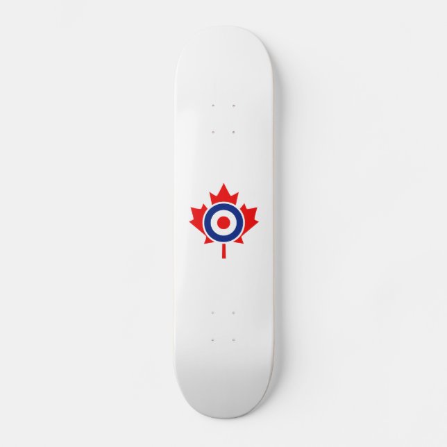 Canadian Maple Leaf Roundel Mod CANADA Skateboard (Vorderseite)