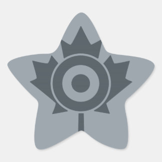 Canadian Maple Leaf Roundel Mod Graphic Stern-Aufkleber