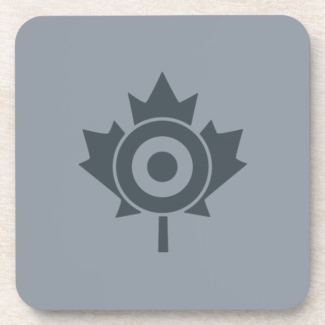 Canadian Maple Leaf Roundel Mod Graphic Untersetzer (Vorderseite)