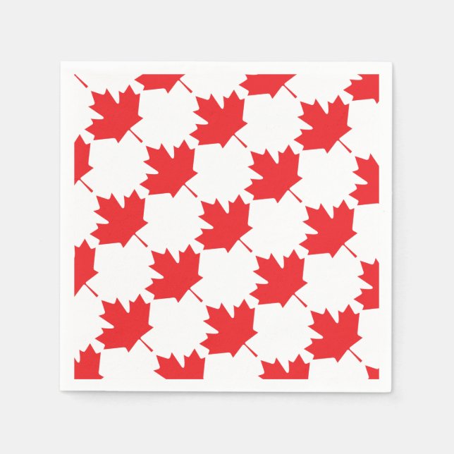 Canadian Maple Leaf Serviette (Vorderseite)