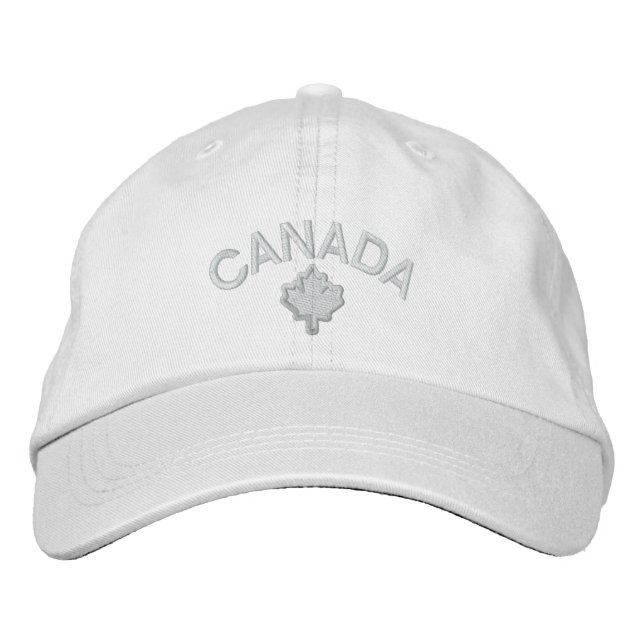 Canadian Maple Leaf Stickerei Kanada Bestickte Kappe (Vorderseite)