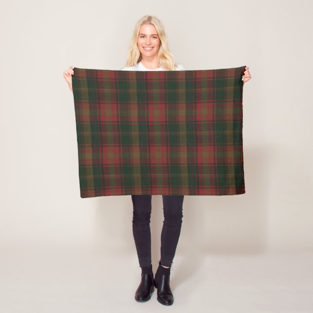 Canadian Maple Leaf Tartan Blanket Fleecedecke (Beispiel)