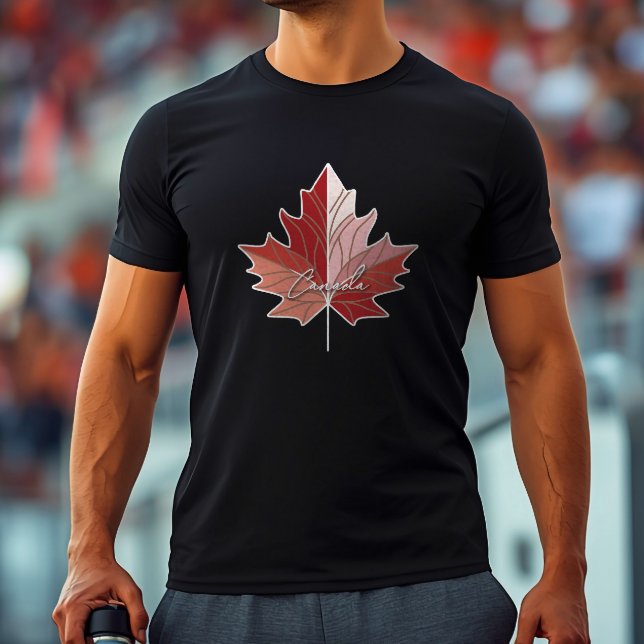 Canadian Maple Leaf V2 ID1071 T-Shirt (Von Creator hochgeladen)