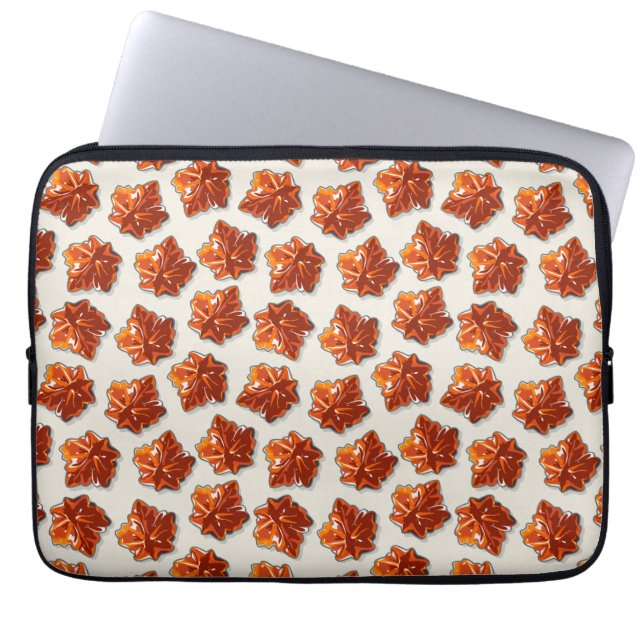 Canadian Maple Sirup Candy Muster Laptopschutzhülle (Vorderseite)