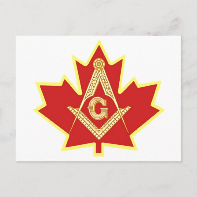 CANADIAN MASON POSTKARTE (Vorderseite)