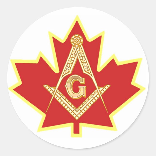 CANADIAN MASON RUNDER AUFKLEBER (Vorderseite)