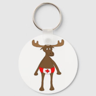 Canadian Moose Button Schlüsselanhänger