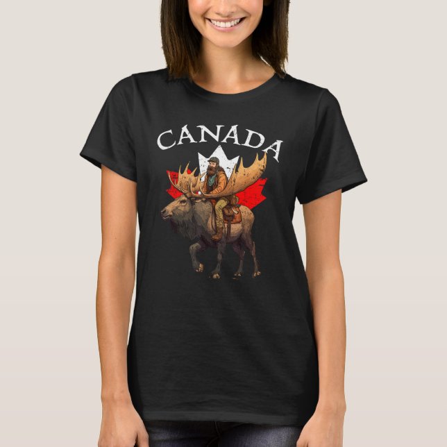 Canadian Moose Canada Souvenir Canada T-Shirt (Vorderseite)