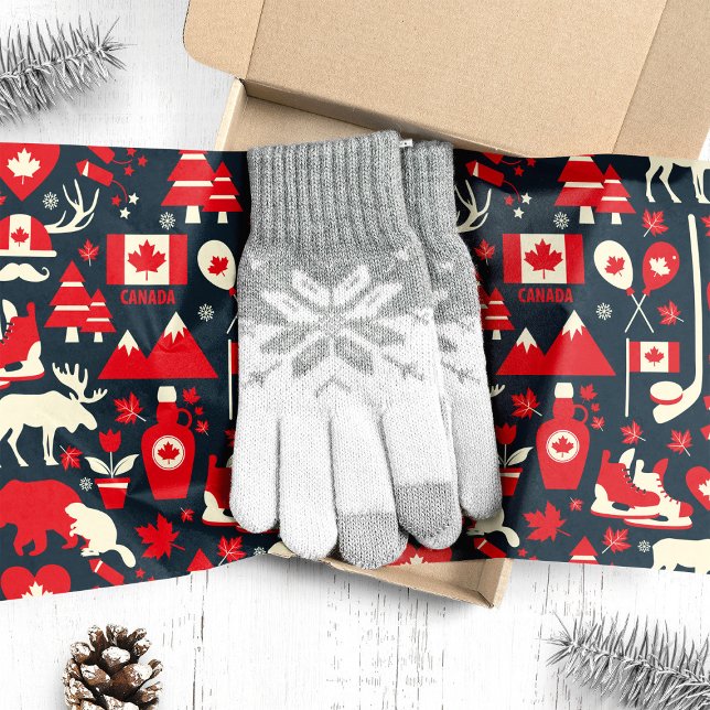 Canadian Moose Christmas Seidenpapier (Von Creator hochgeladen)