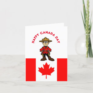 Canadian Mountie Funny Canada Day Card Karte