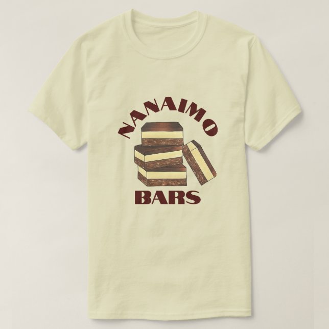 Canadian Nanaimo Bar BC Canada Bakery Dessert Food T-Shirt (Design vorne)