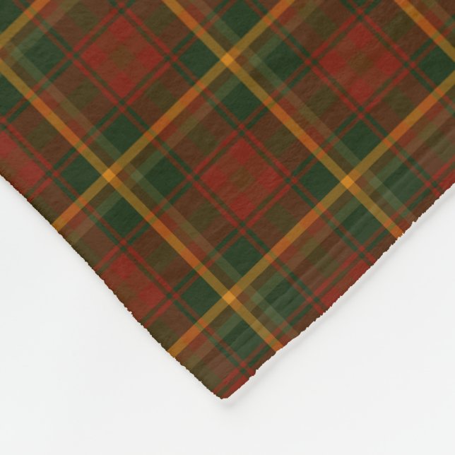 Canadian National Maple Leaf Tartan Fleecedecke (Ecke)