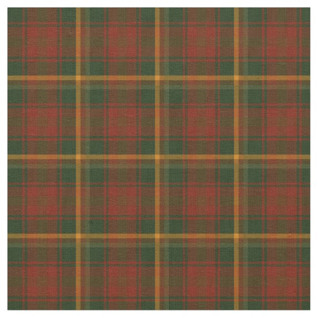 Canadian National Maple Leaf Tartan Stoff (Nahaufnahme)