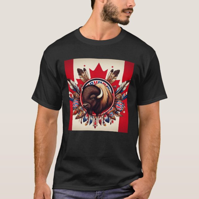 Canadian Prairie Buffalo T-Shirt (Vorderseite)