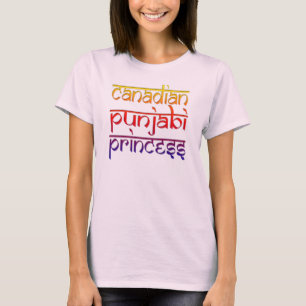 Canadian punjabi Prinzessin lustiges indisches Des T-Shirt