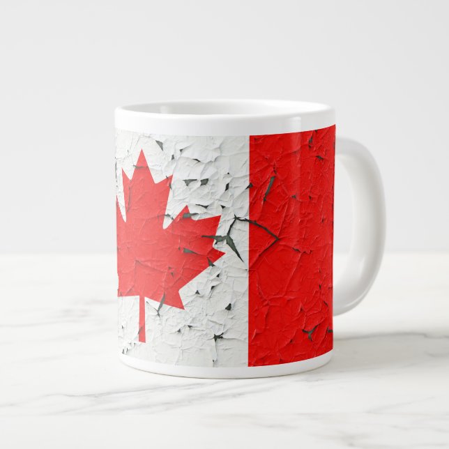 Canadian Red Maple Leaf CANADA Peeling Jumbo-Tasse (Vorderseite Rechts)