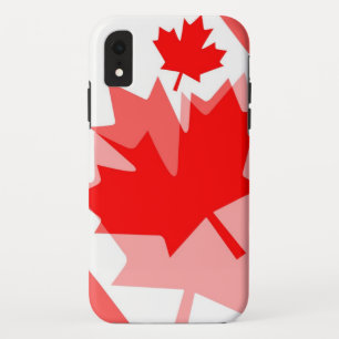 Canadian Red Maple Leaf Layered Style CANADA iPhone XR Hülle