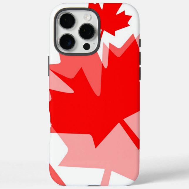 Canadian Red Maple Leaf Layered Style CANADA Case-Mate iPhone Hülle (Rückseite)