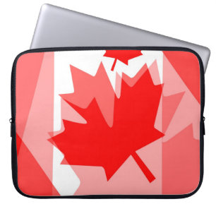 Canadian Red Maple Leaf Layered Style CANADA Laptopschutzhülle