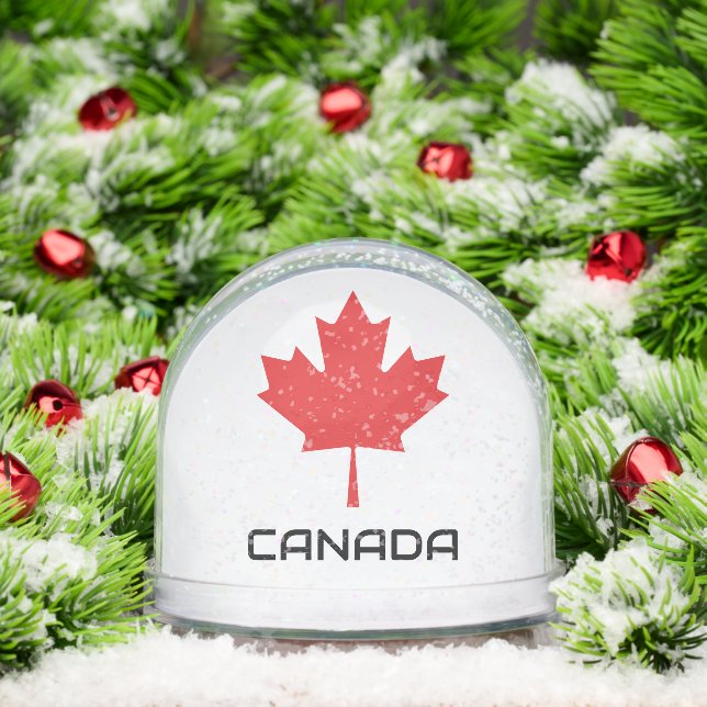 Canadian Red Maple Leaf Snow Globe – Patriotic  Schneekugeln (Weihnachten)