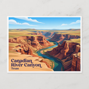 Canadian River Canyon Postkarte
