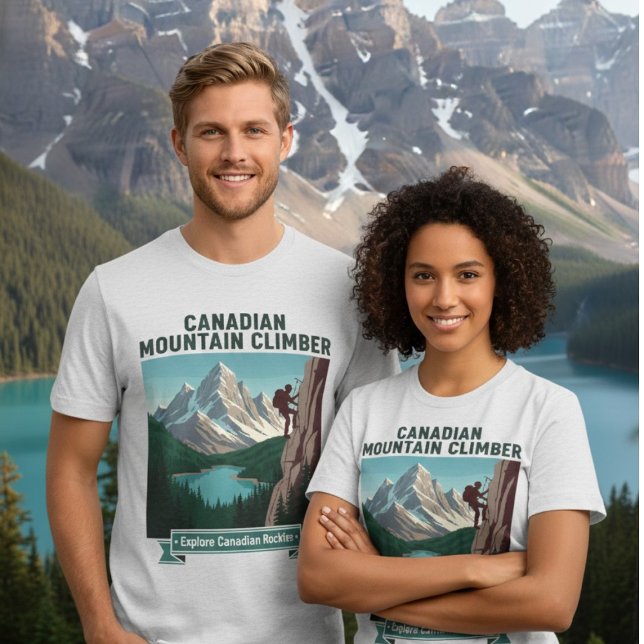 Canadian Rockies Climber Explore Mountain Adventur Tri-Blend Shirt (Von Creator hochgeladen)