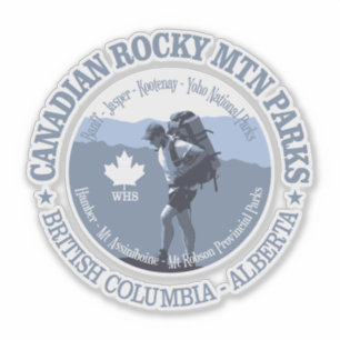Canadian Rocky Mtn Prks (BG) Aufkleber